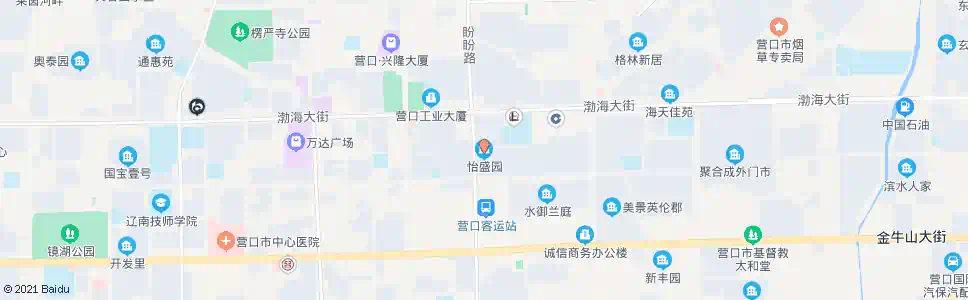 营口怡盛园_公交站地图_营口公交_妙搜公交查询2025