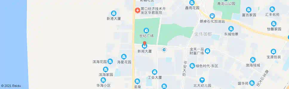 营口新闻大厦_公交站地图_营口公交_妙搜公交查询2025