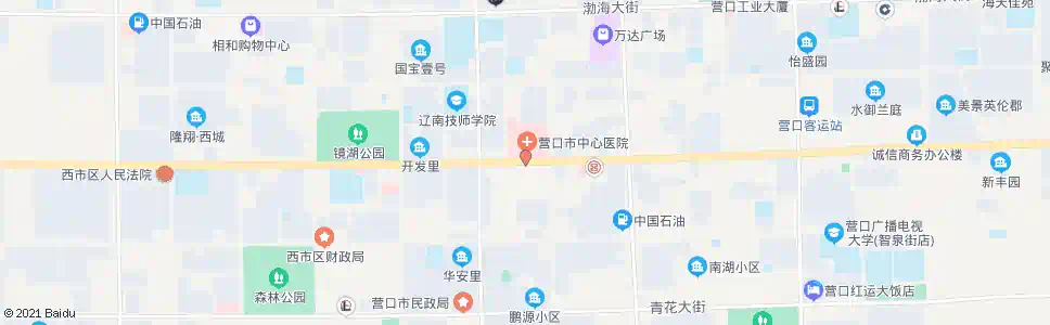 营口中心医院_公交站地图_营口公交_妙搜公交查询2025