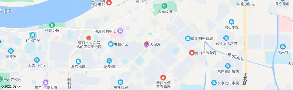 营口大润发超市_公交站地图_营口公交_妙搜公交查询2025
