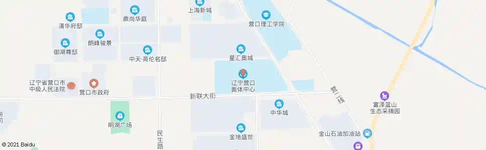 营口奥体中心_公交站地图_营口公交_妙搜公交查询2025