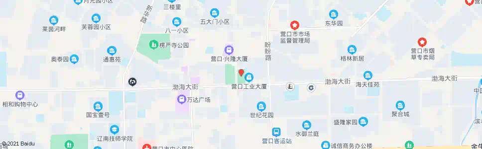 营口青少年宫(渤海大街)_公交站地图_营口公交_妙搜公交查询2025
