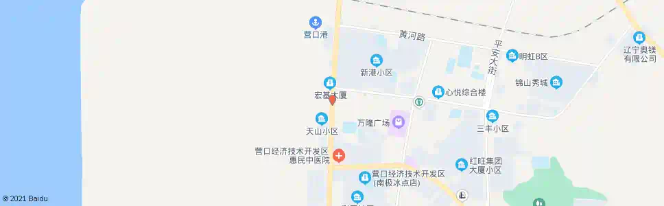 营口天山市场_公交站地图_营口公交_妙搜公交查询2025