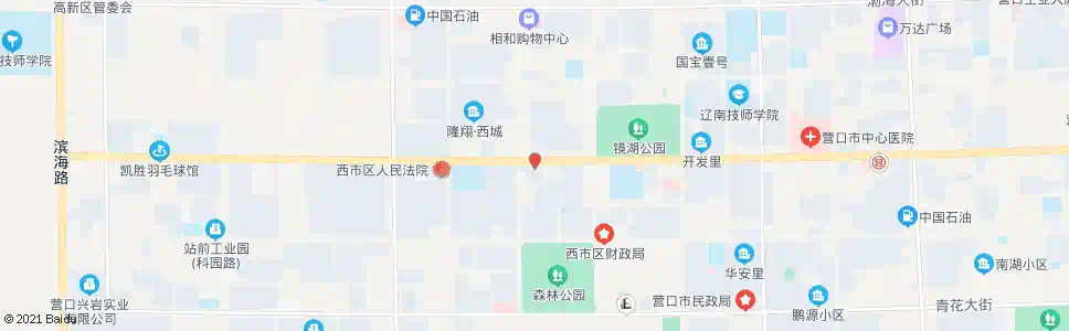 营口军干所_公交站地图_营口公交_妙搜公交查询2025