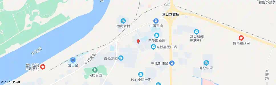 营口中华园小区_公交站地图_营口公交_妙搜公交查询2025