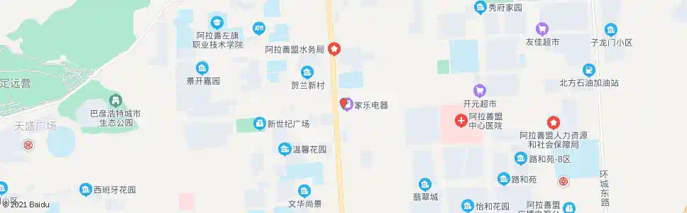 阿拉善银监局_公交站地图_阿拉善公交_妙搜公交查询2025