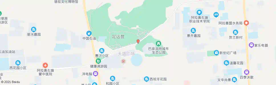 阿拉善体育场北门_公交站地图_阿拉善公交_妙搜公交查询2025