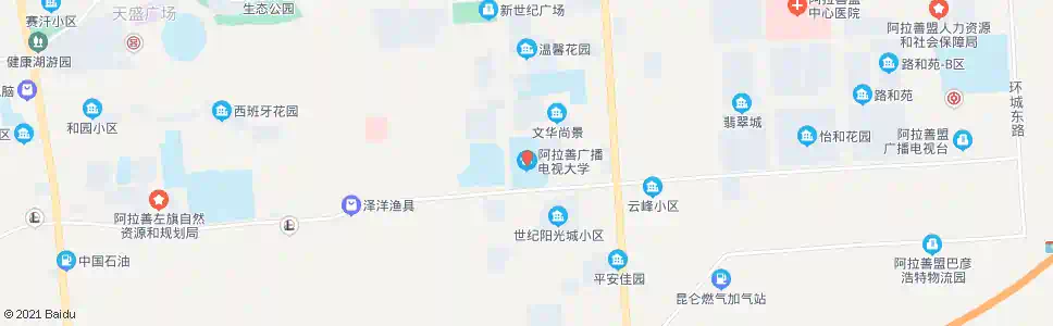 阿拉善广播电视大学_公交站地图_阿拉善公交_妙搜公交查询2025