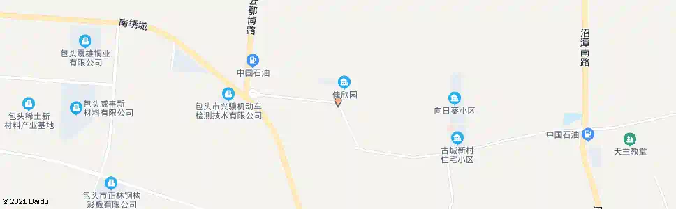 包头古城村委会_公交站地图_包头公交_妙搜公交查询2025