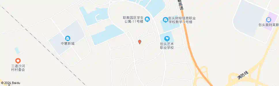 包头职教园区八号站_公交站地图_包头公交_妙搜公交查询2025