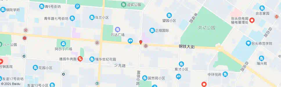 包头富强路_公交站地图_包头公交_妙搜公交查询2025