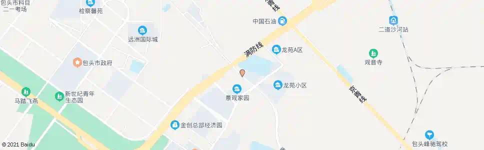 包头龙苑小区_公交站地图_包头公交_妙搜公交查询2025
