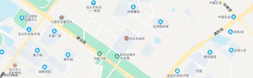 包头市政府_公交站地图_包头公交_妙搜公交查询2025