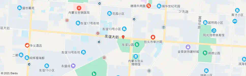 包头友谊广场_公交站地图_包头公交_妙搜公交查询2025