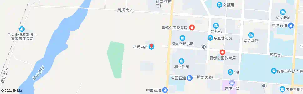 包头阳光尚品_公交站地图_包头公交_妙搜公交查询2025