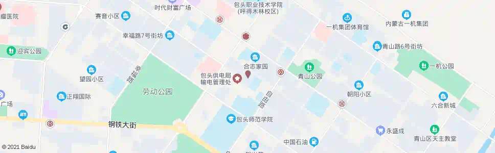 包头二附院_公交站地图_包头公交_妙搜公交查询2025