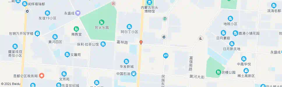 包头阿尔丁大街_公交站地图_包头公交_妙搜公交查询2025