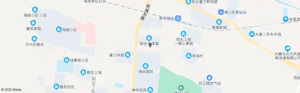 包头美德亨家居广场_公交站地图_包头公交_妙搜公交查询2025