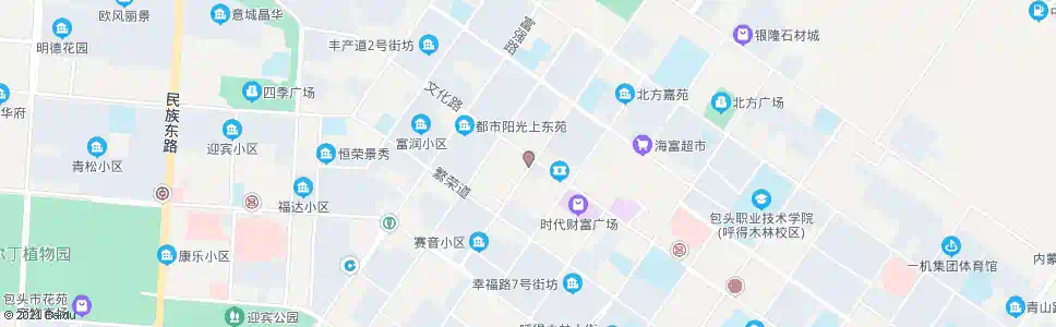 包头青一百(小尾羊大厦)_公交站地图_包头公交_妙搜公交查询2025