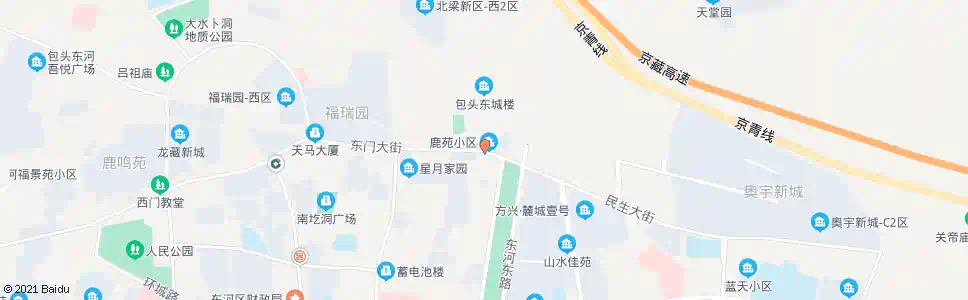 包头转龙藏(东门大街)_公交站地图_包头公交_妙搜公交查询2025