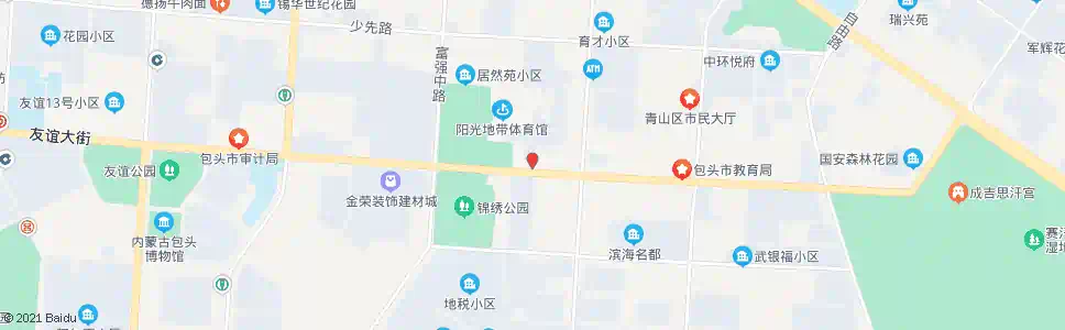 包头友谊大街(东)_公交站地图_包头公交_妙搜公交查询2025