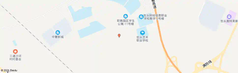 包头职教园区三号站_公交站地图_包头公交_妙搜公交查询2025