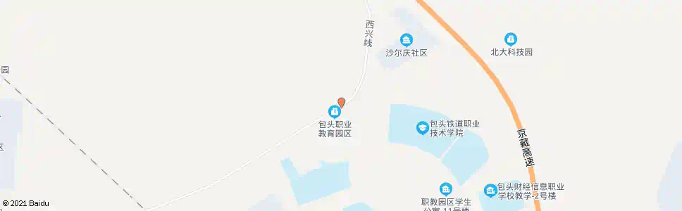 包头职教园区五号站_公交站地图_包头公交_妙搜公交查询2025
