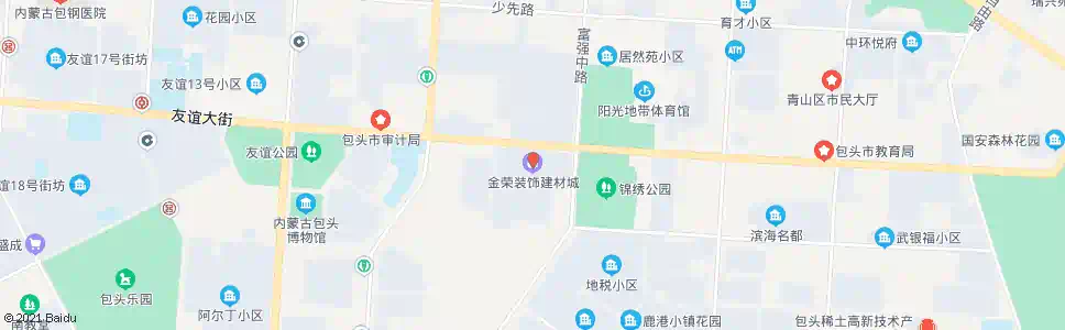 包头金荣装饰建材城_公交站地图_包头公交_妙搜公交查询2025