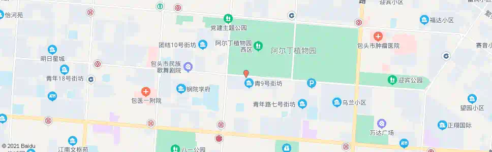 包头植物园_公交站地图_包头公交_妙搜公交查询2025