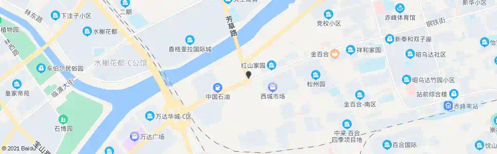 赤峰红城新世界_公交站地图_赤峰公交_妙搜公交查询2025