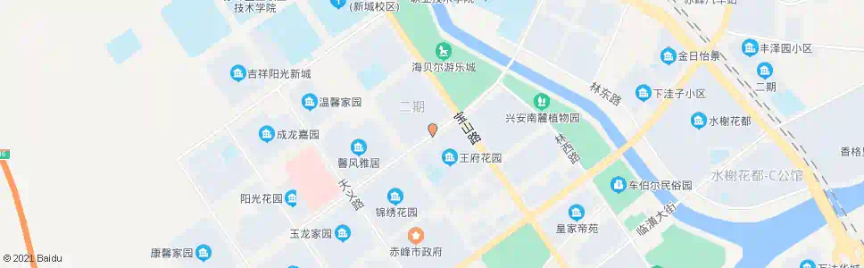 赤峰王府花园_公交站地图_赤峰公交_妙搜公交查询2025