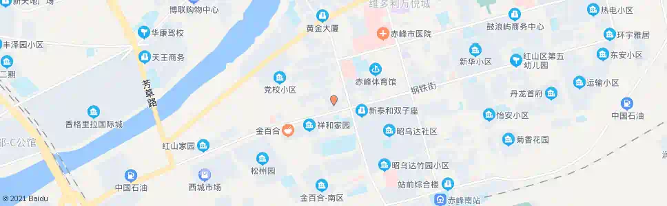 赤峰红城新世界(赤峰电视台)_公交站地图_赤峰公交_妙搜公交查询2025