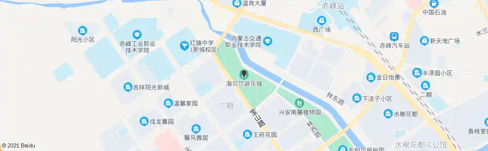 赤峰海贝尔游乐城_公交站地图_赤峰公交_妙搜公交查询2025