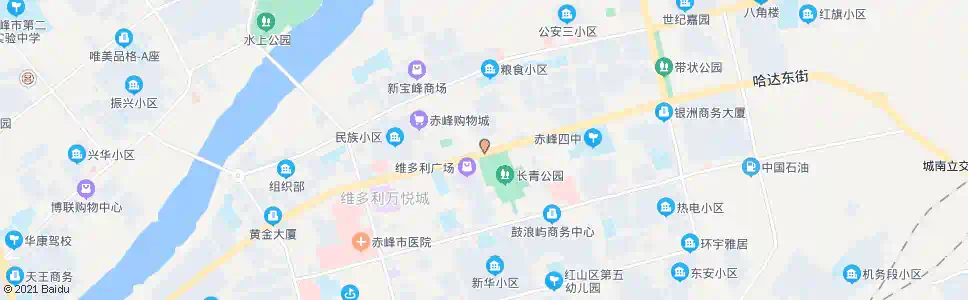 赤峰长青公园_公交站地图_赤峰公交_妙搜公交查询2025
