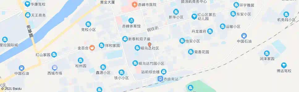 赤峰金尊宾馆_公交站地图_赤峰公交_妙搜公交查询2025