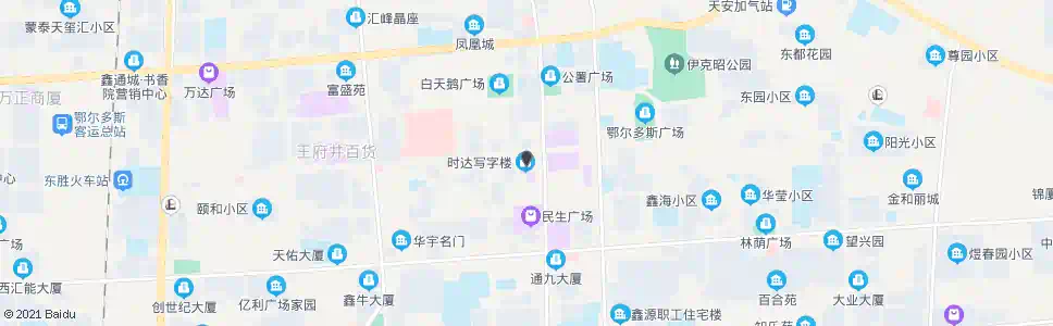 鄂尔多斯时达商城_公交站地图_鄂尔多斯公交_妙搜公交查询2025