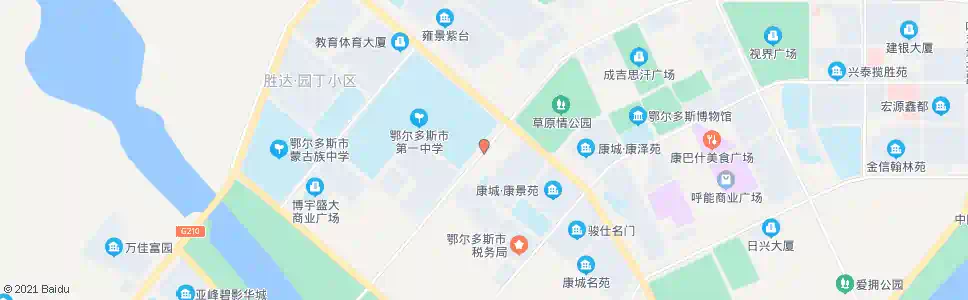 鄂尔多斯鄂尔多斯市一中南门_公交站地图_鄂尔多斯公交_妙搜公交查询2025