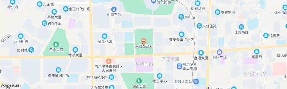 鄂尔多斯鄂尔多斯党政大楼(成吉思汗广场)_公交站地图_鄂尔多斯公交_妙搜公交查询2025