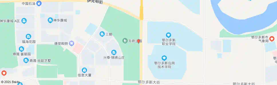 鄂尔多斯天骄公园_公交站地图_鄂尔多斯公交_妙搜公交查询2025