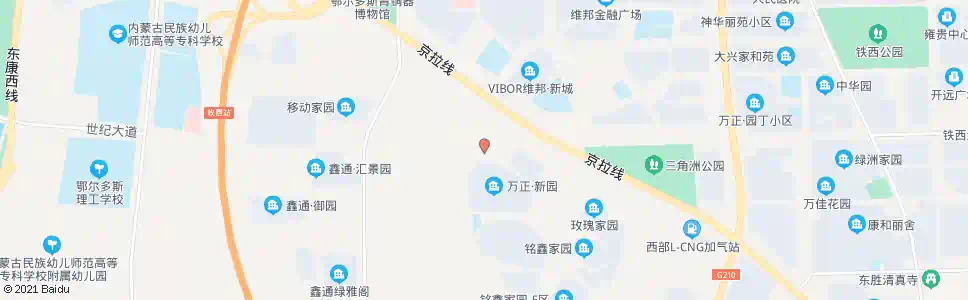 鄂尔多斯杨家渠A区_公交站地图_鄂尔多斯公交_妙搜公交查询2025