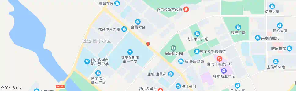 鄂尔多斯鄂尔多斯市一中东门_公交站地图_鄂尔多斯公交_妙搜公交查询2025
