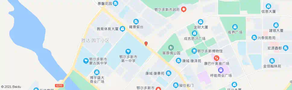 鄂尔多斯市一中东门_公交站地图_鄂尔多斯公交_妙搜公交查询2025
