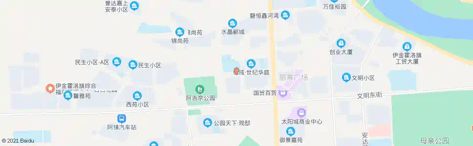 鄂尔多斯第二小学_公交站地图_鄂尔多斯公交_妙搜公交查询2025