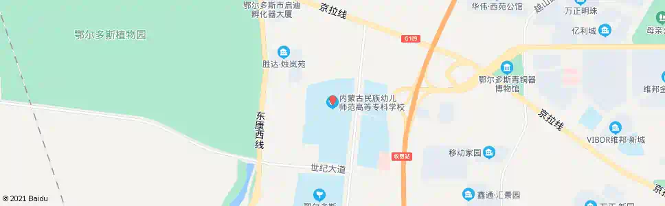 鄂尔多斯民族幼儿师范_公交站地图_鄂尔多斯公交_妙搜公交查询2025
