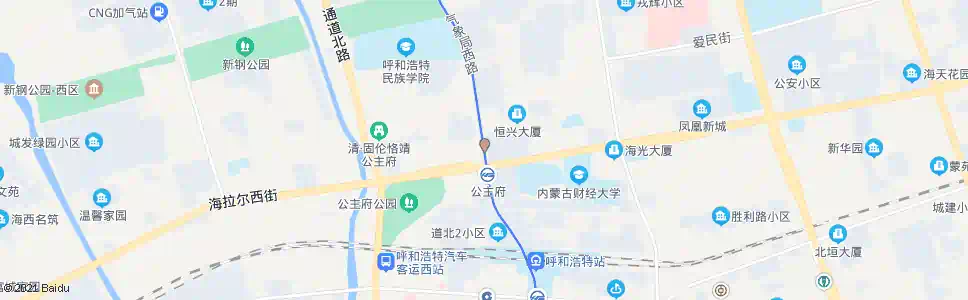 呼和浩特气象局西巷南口_公交站地图_呼和浩特公交_妙搜公交查询2025