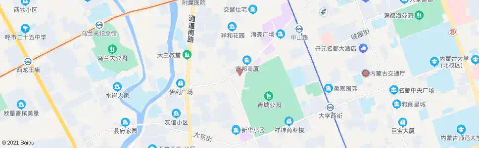 呼和浩特青城公园_公交站地图_呼和浩特公交_妙搜公交查询2025