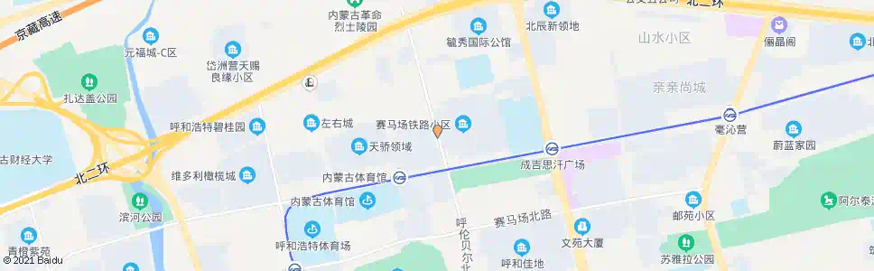 呼和浩特呼市铁路小区_公交站地图_呼和浩特公交_妙搜公交查询2025