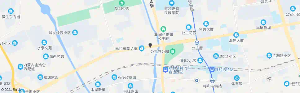 呼和浩特呼市十三中_公交站地图_呼和浩特公交_妙搜公交查询2025