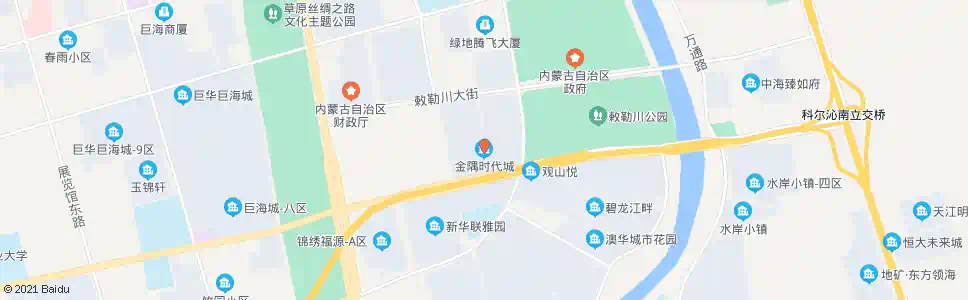 呼和浩特金隅时代城_公交站地图_呼和浩特公交_妙搜公交查询2025