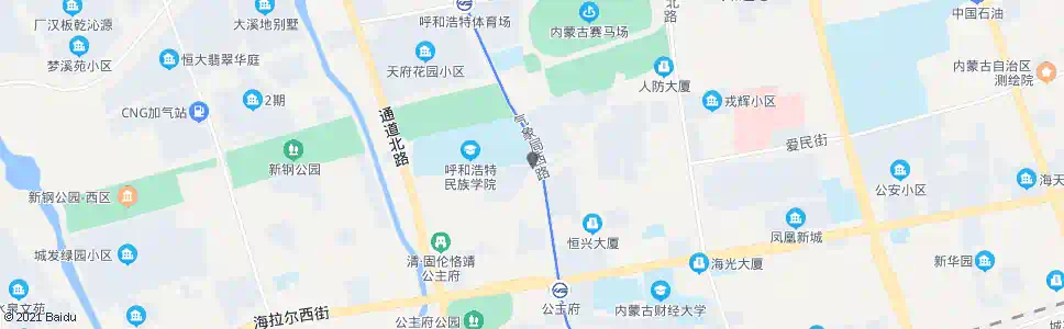 呼和浩特呼和浩特市职业学院住宅区_公交站地图_呼和浩特公交_妙搜公交查询2025